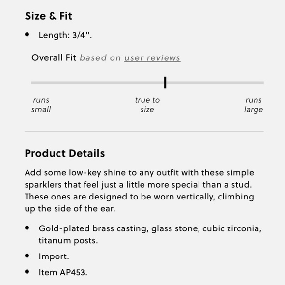 NWT J.Crew Mini-stone climber earrings $19.50 AP453 BE - Picture 2 of 2